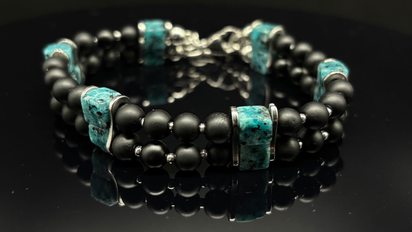 The “Chic in Details” - (Black & Turquoise)