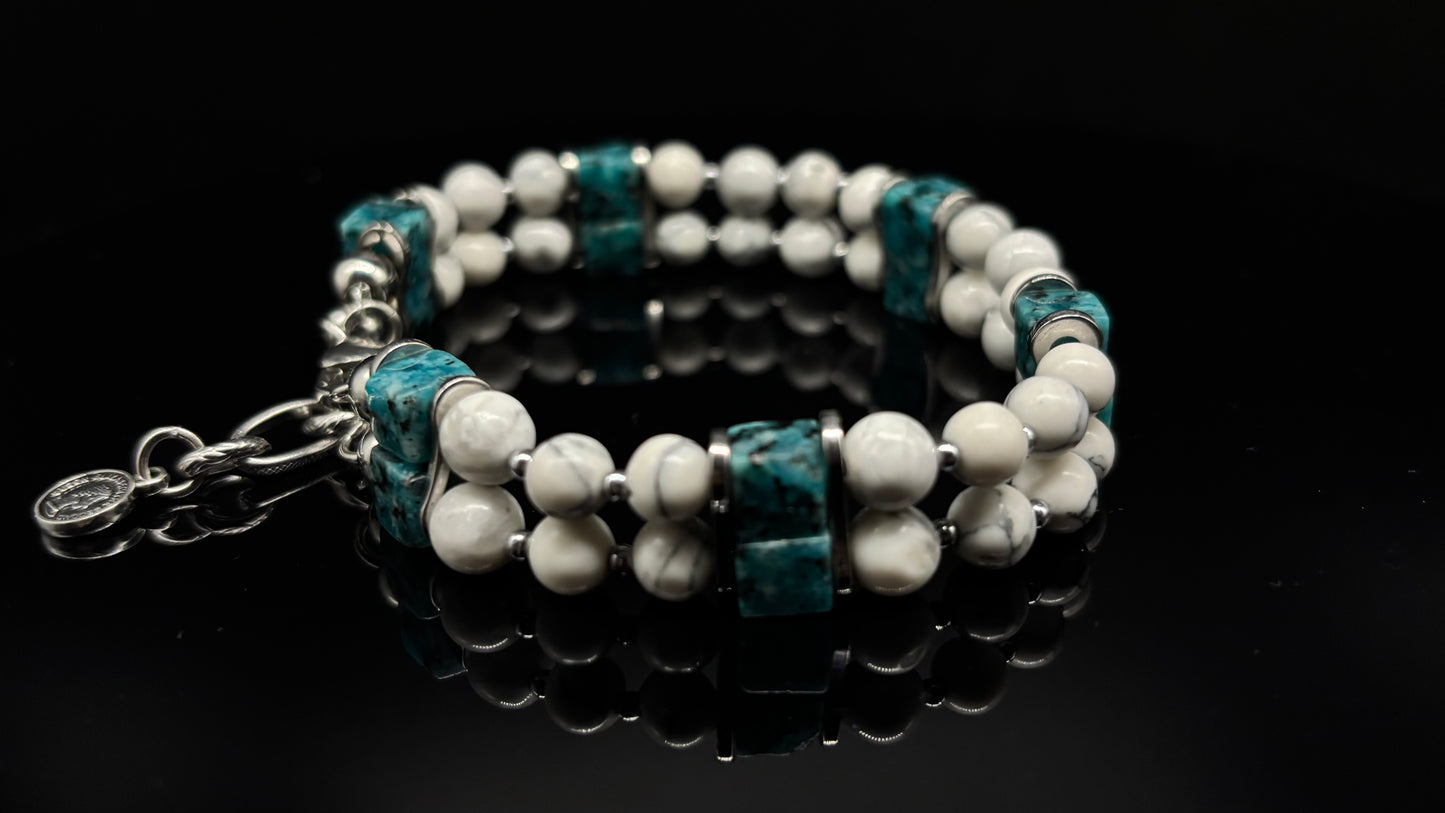 The “Chick In Details” - (White & Turquoise)