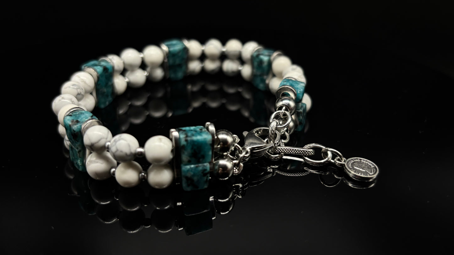 The “Chick In Details” - (White & Turquoise)