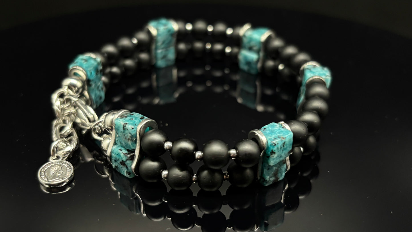 The “Chic in Details” - (Black & Turquoise)